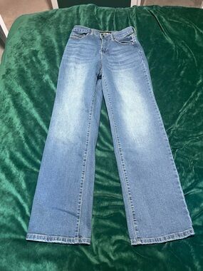 Fashion Nova Light Blue Wide-Leg Jeans